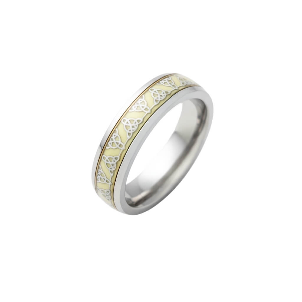 Azita 925 Sterling Silver Turkish Band for Men and Boys| Enamel Filling Band| With Certificate Of Authenticity and BIS Hallmark (Style 3)