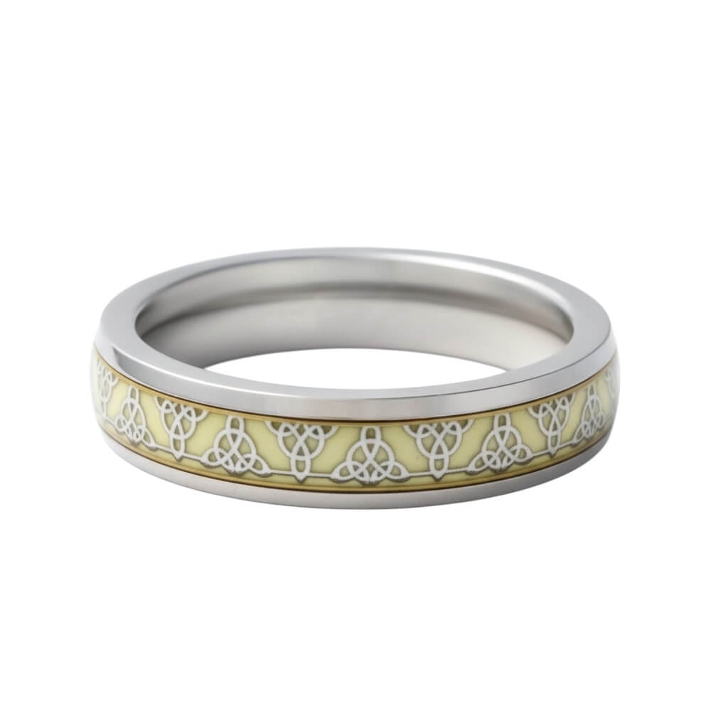 Azita 925 Sterling Silver Turkish Band for Men and Boys| Enamel Filling Band| With Certificate Of Authenticity and BIS Hallmark (Style 3)