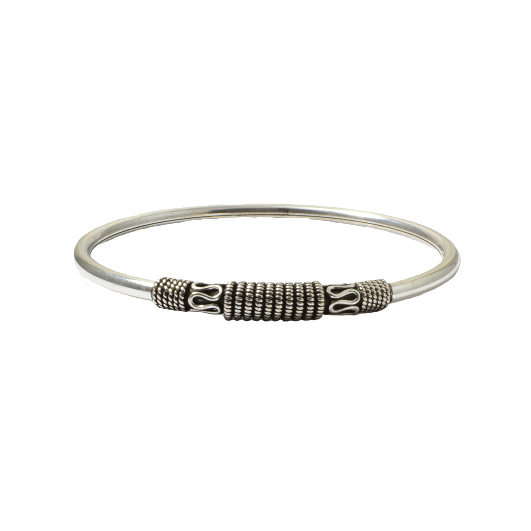 Azita 925 Sterling Silver Oxidised Simple Bracelets for Women and Girls with Certificate Of Authenticity and 925 Stamp