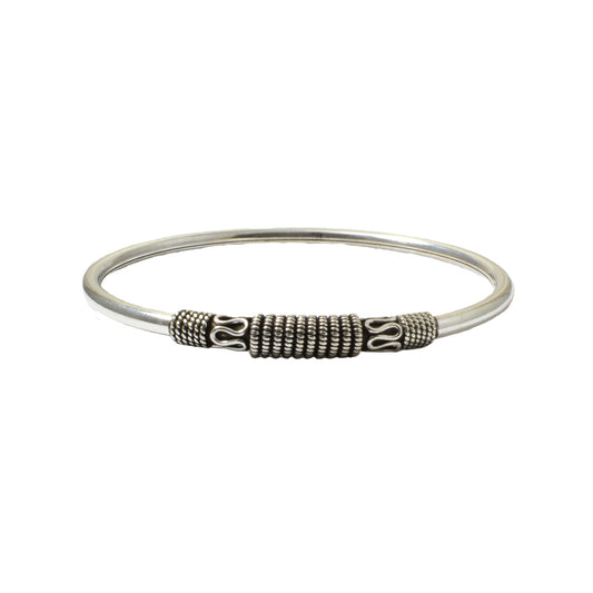 Azita 925 Sterling Silver Oxidised Simple Bracelets for Women and Girls with Certificate Of Authenticity and 925 Stamp