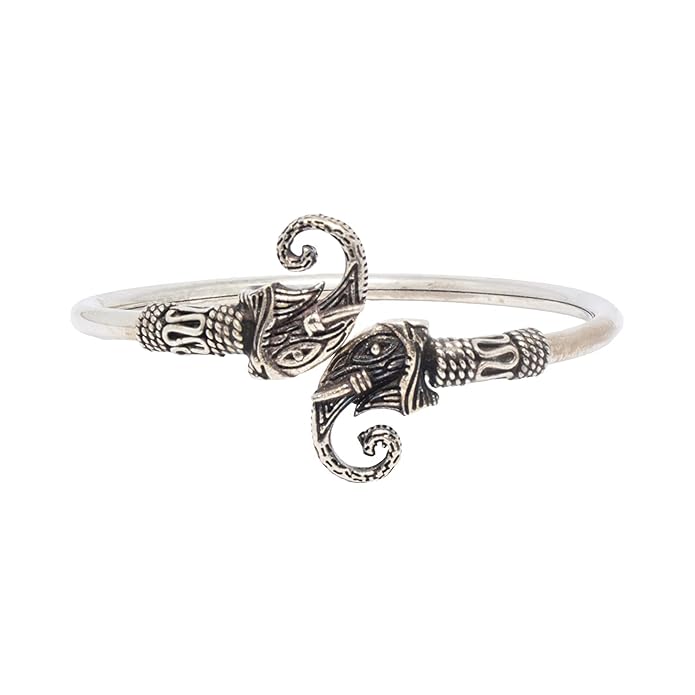 Azita 925 Sterling Silver Elephant Bracelet for Women, Ladies and Girls with Certificate Of Authenticity and 925 Stamp