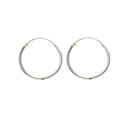 Azita 925 Sterling Silver Hoop Earrings for Women and Girls with Certificate of Authenticity and 925 Stamp |Medium Size Bali|
