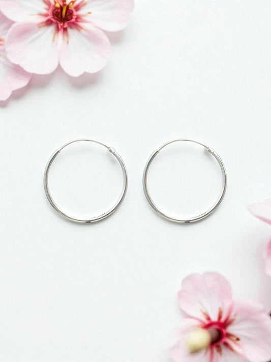 Azita 925 Sterling Silver Hoop Earrings for Women and Girls with Certificate Of Authenticity and 925 Stamp |Large Bali|