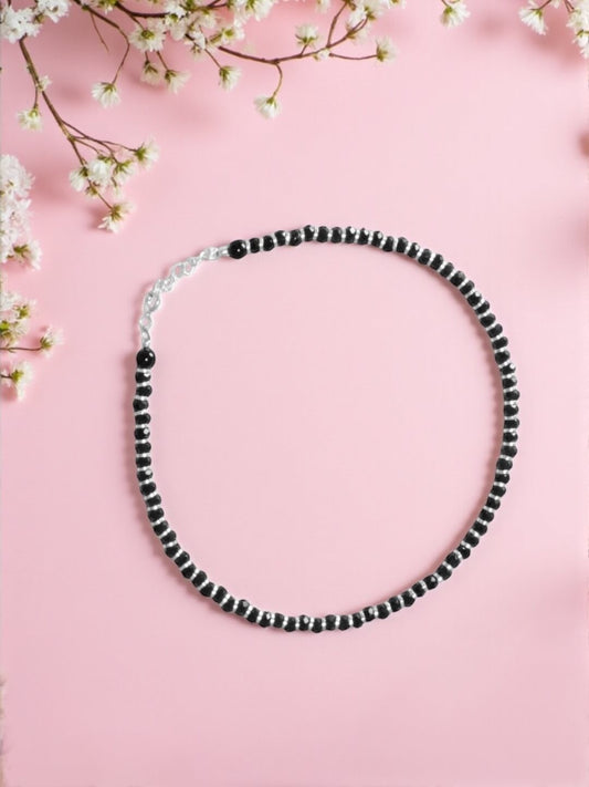 Azita 925 Sterling Silver Nazariya Anklet/Payal for Women and Girls with Certificate Of Authenticity and 925 Stamp.| Single Anklet |