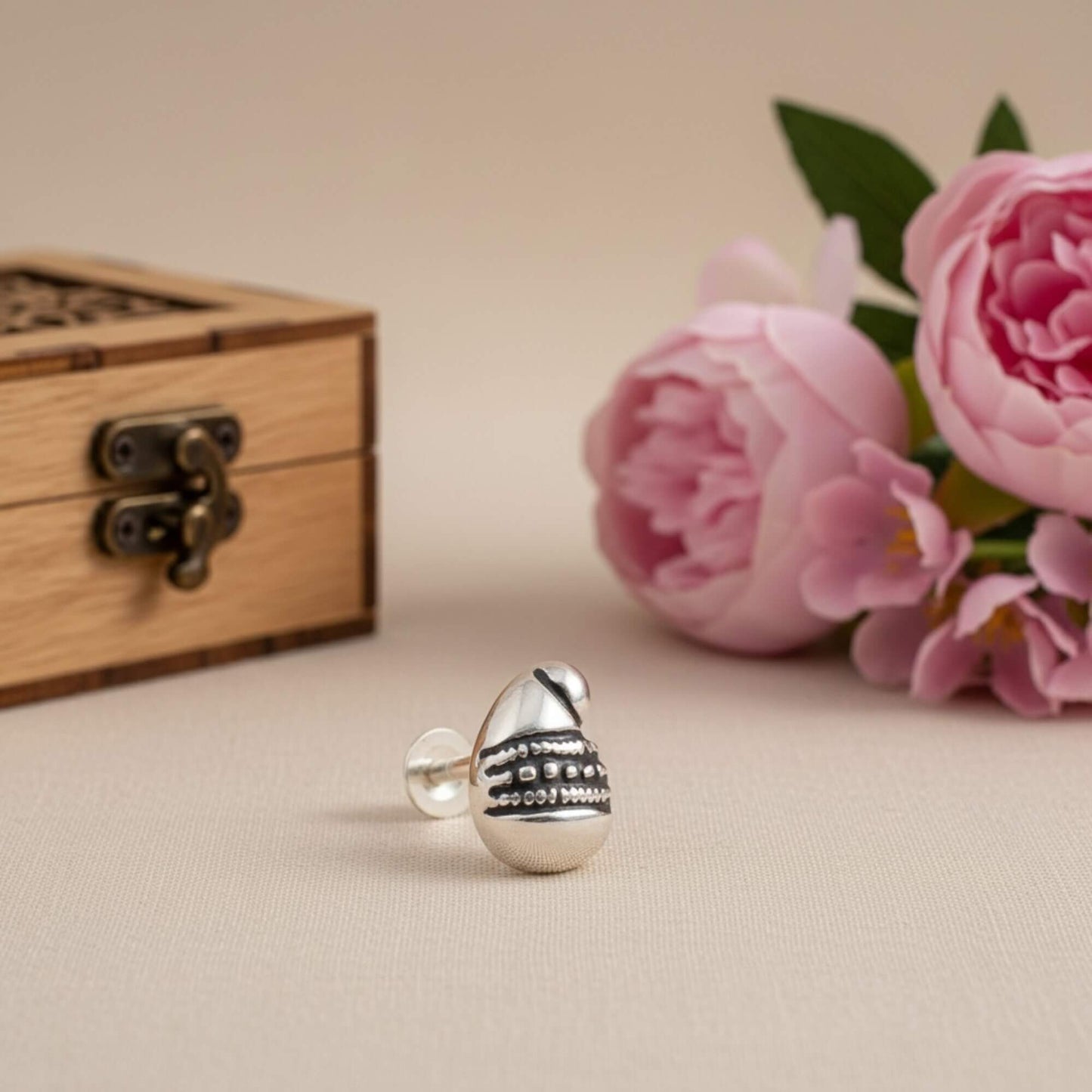 Azita 925 Sterling Silver Nose Pin for Women and Girls with Certificate of Authenticity and 925 Stamp. (Bohemian 42)