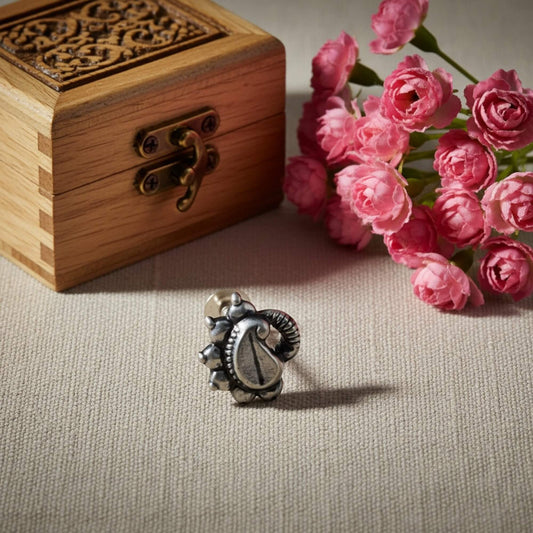 Azita 925 Sterling Silver Nose Pin for Women and Girls with Certificate of Authenticity and 925 Stamp. (Bohemian 43)