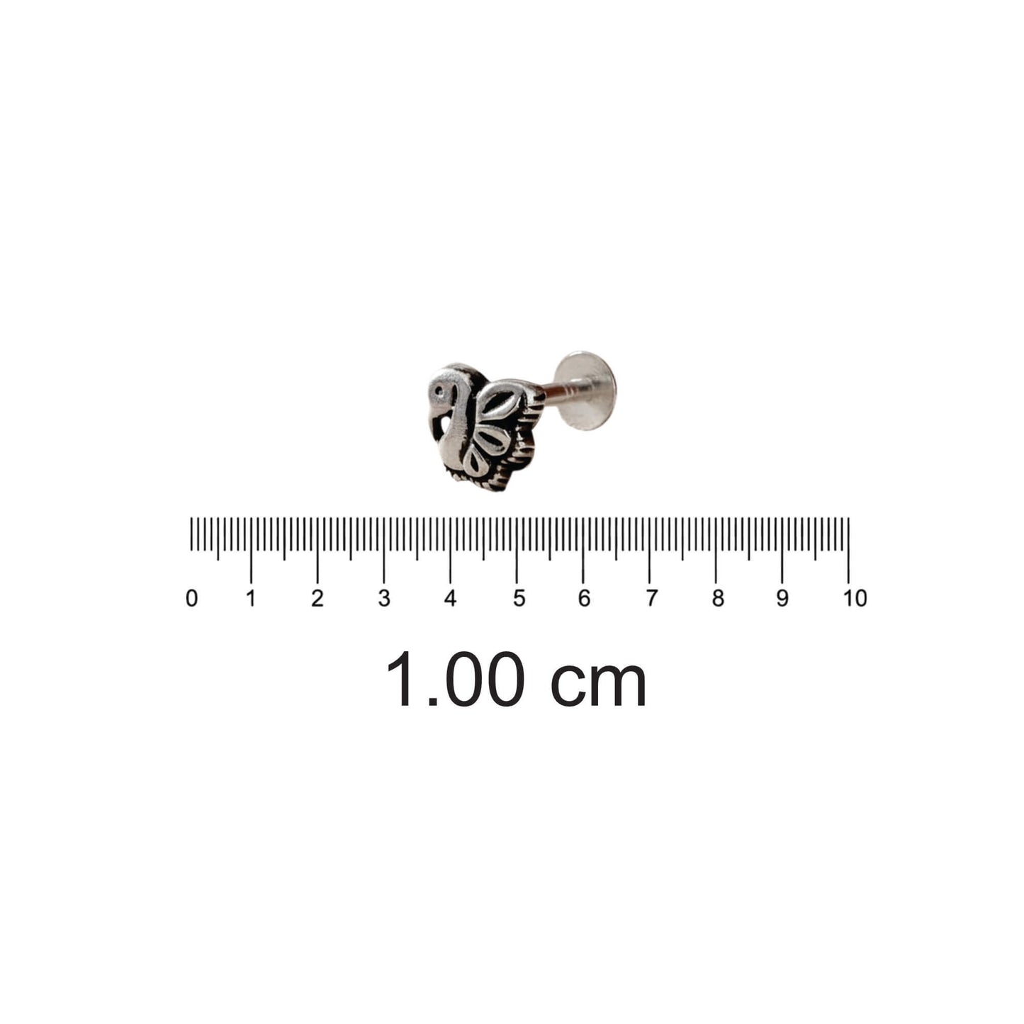 Azita 925 Sterling Silver Nose Pin for Women and Girls with Certificate of Authenticity and 925 Stamp. (Bohemian 44)