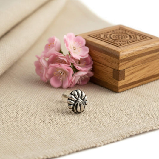 Azita 925 Sterling Silver Nose Pin for Women and Girls with Certificate of Authenticity and 925 Stamp. (Bohemian 45)