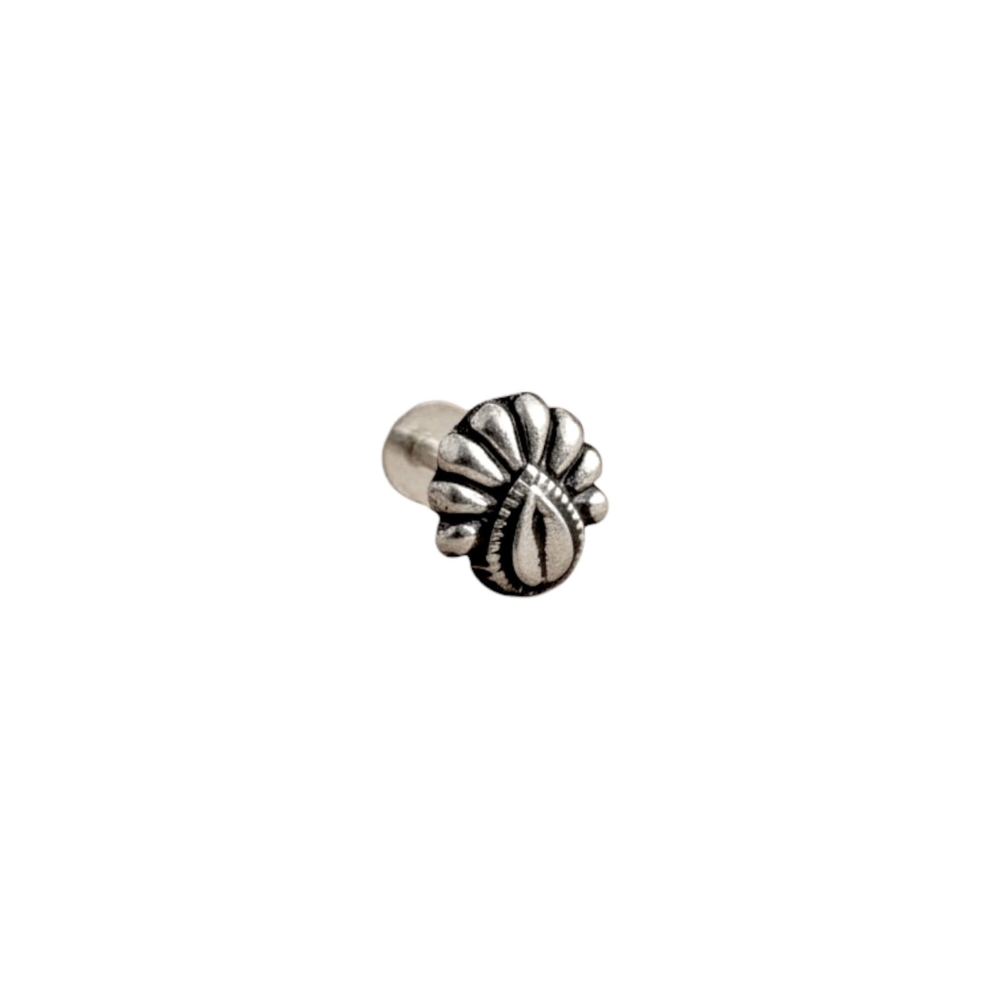 Azita 925 Sterling Silver Nose Pin for Women and Girls with Certificate of Authenticity and 925 Stamp. (Bohemian 45)