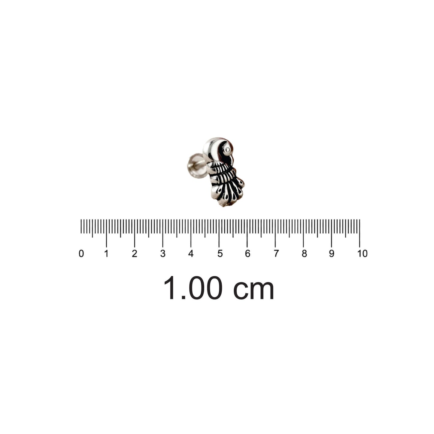 Azita 925 Sterling Silver Nose Pin for Women and Girls with Certificate of Authenticity and 925 Stamp. (Bohemian 46)