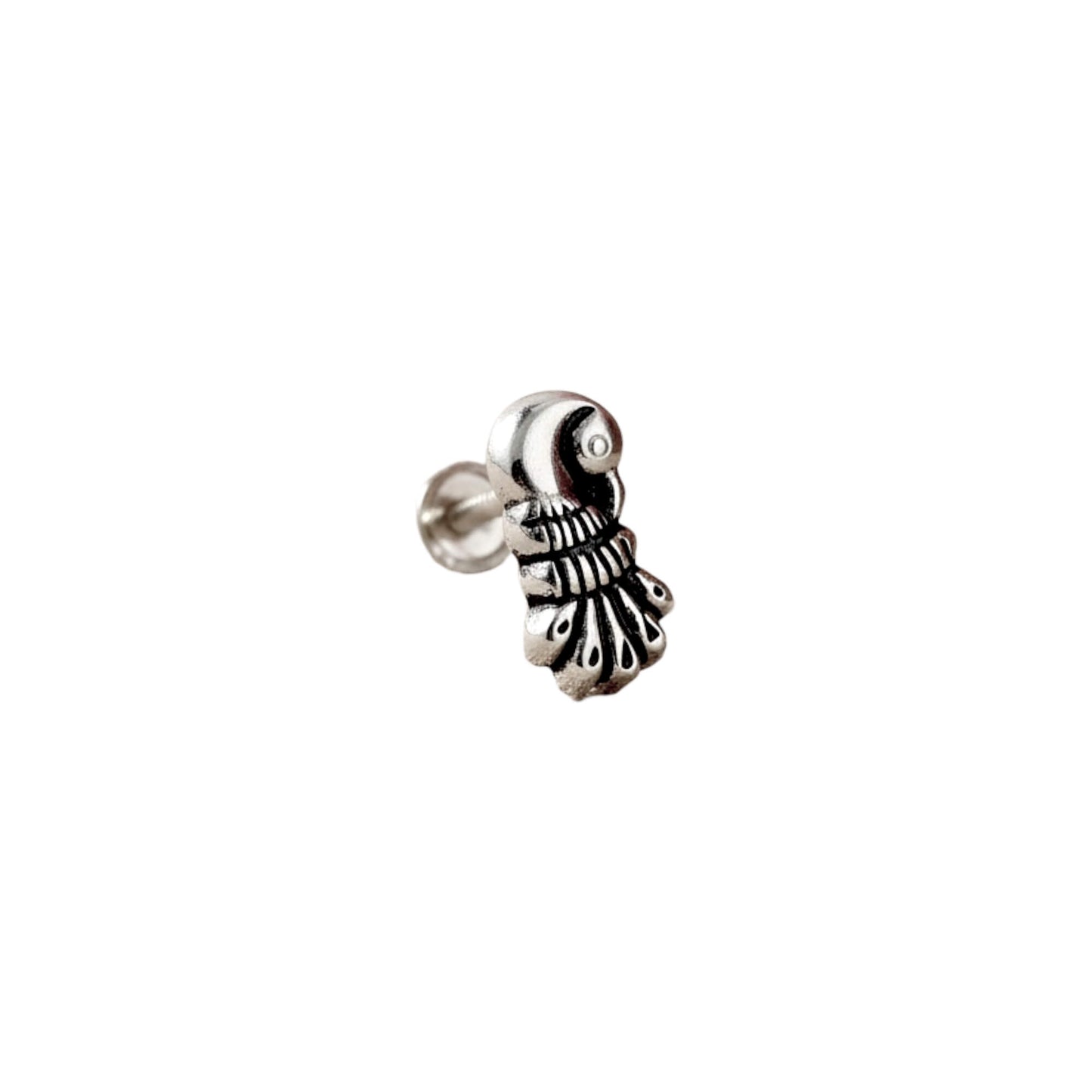 Azita 925 Sterling Silver Nose Pin for Women and Girls with Certificate of Authenticity and 925 Stamp. (Bohemian 46)