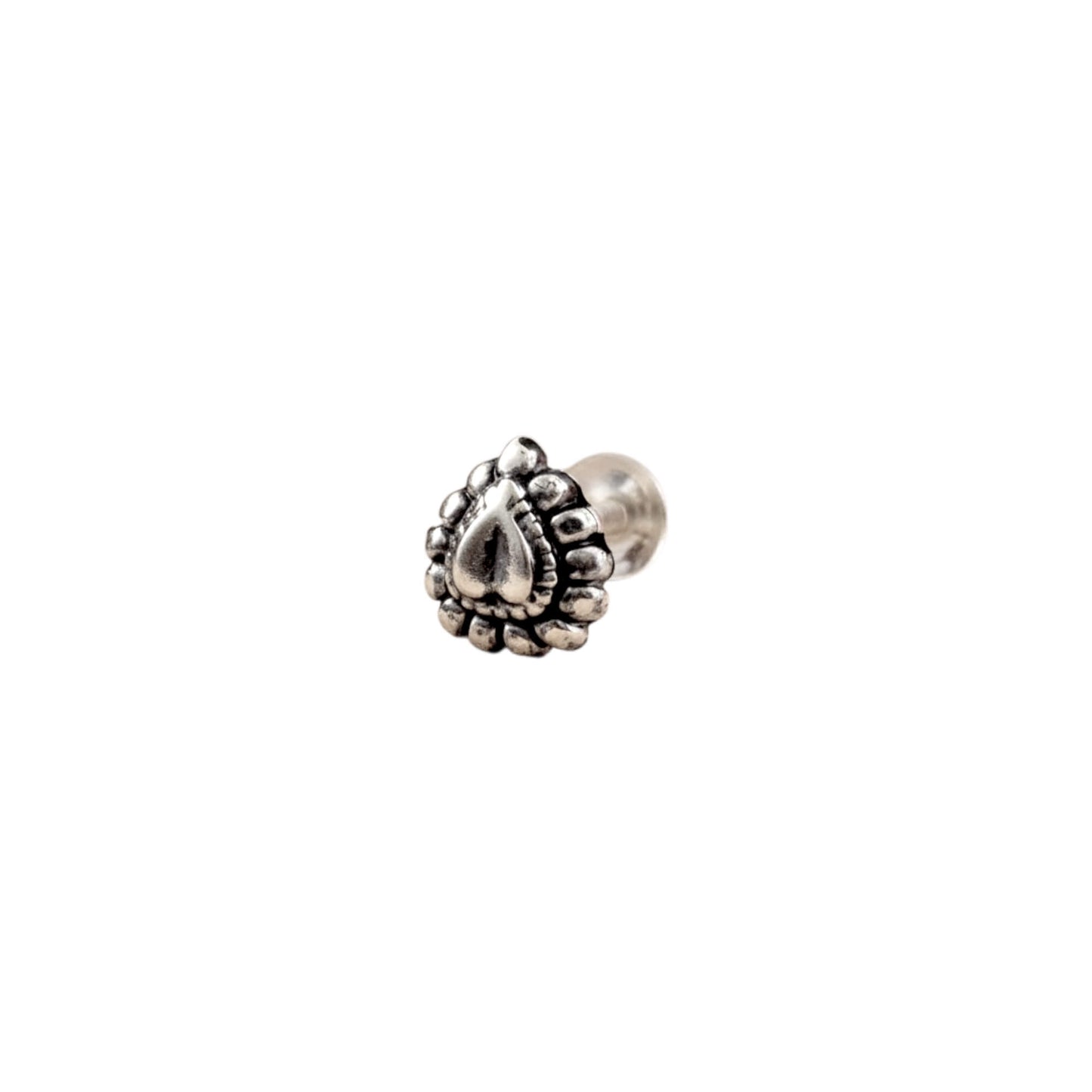 Azita 925 Sterling Silver Nose Pin for Women and Girls with Certificate of Authenticity and 925 Stamp. (Bohemian 49)