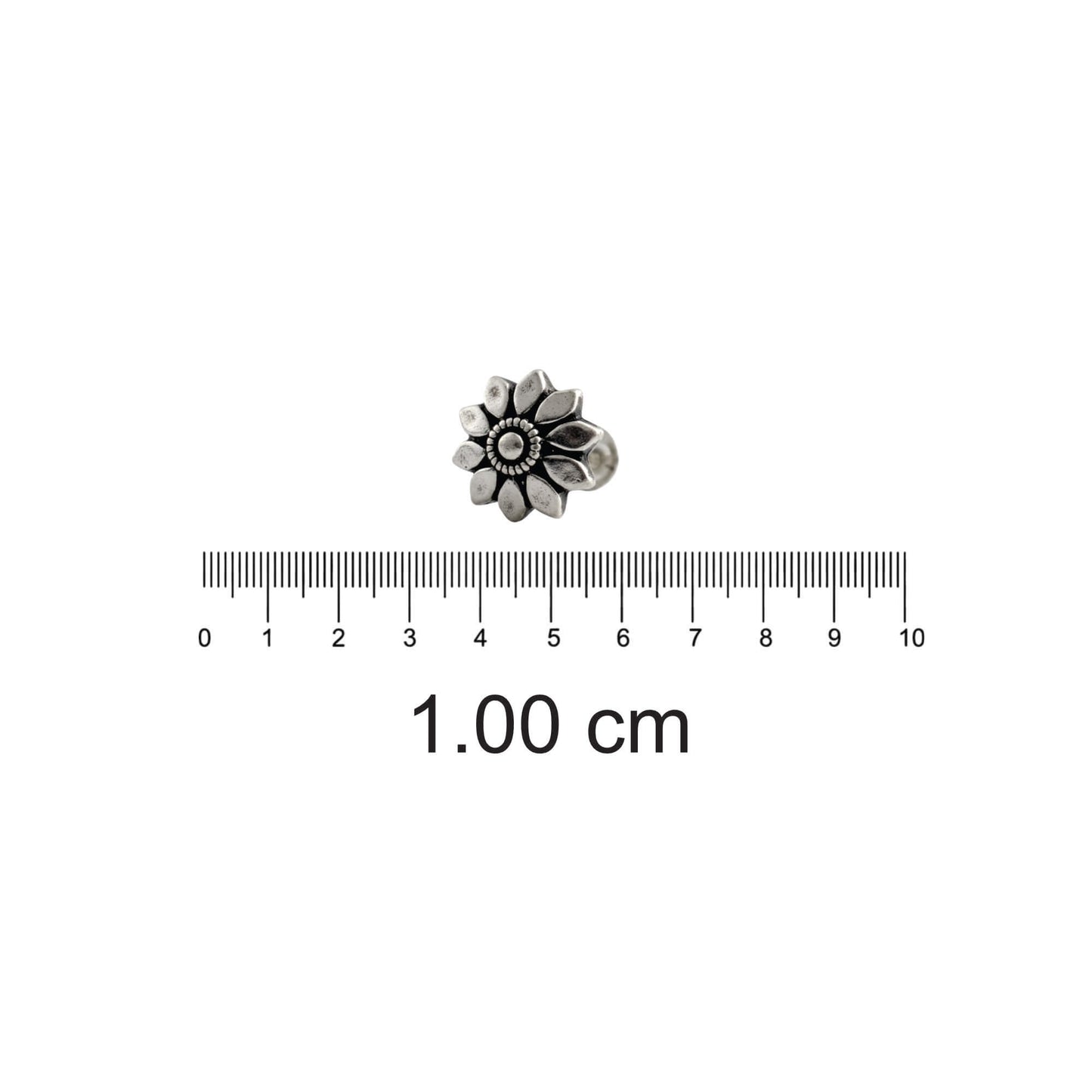 Azita 925 Sterling Silver Nose Pin for Women and Girls with Certificate of Authenticity and 925 Stamp. (Bohemian 50)