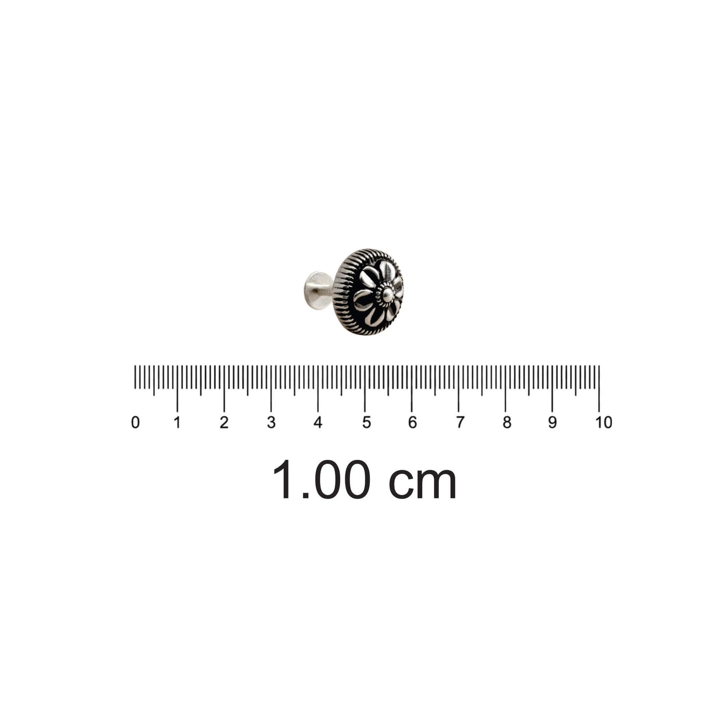 Azita 925 Sterling Silver Nose Pin for Women and Girls with Certificate of Authenticity and 925 Stamp. (Bohemian 55)