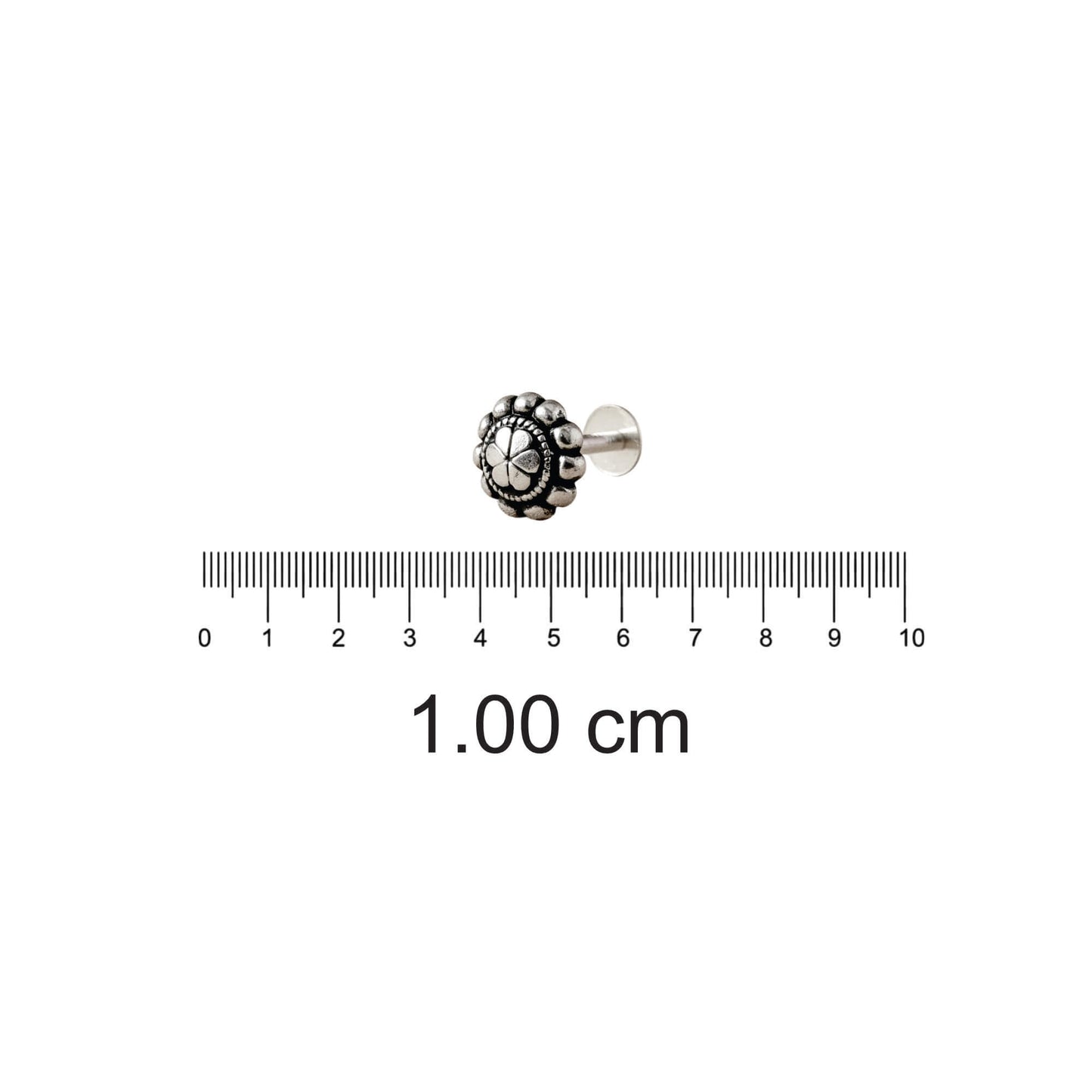 Azita 925 Sterling Silver Nose Pin for Women and Girls with Certificate of Authenticity and 925 Stamp. (Bohemian 57)