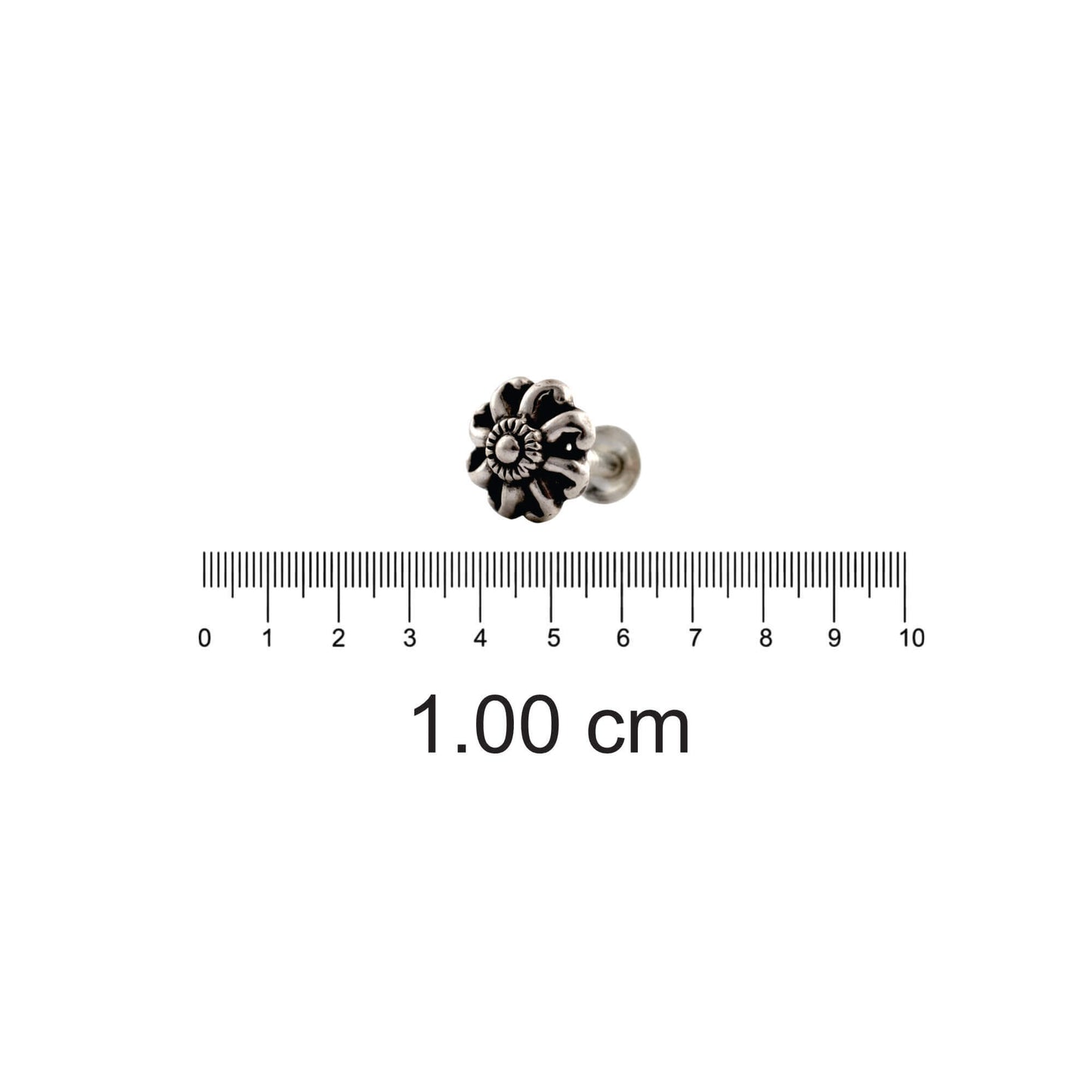 Azita 925 Sterling Silver Nose Pin for Women and Girls with Certificate of Authenticity and 925 Stamp. (Bohemian 58)