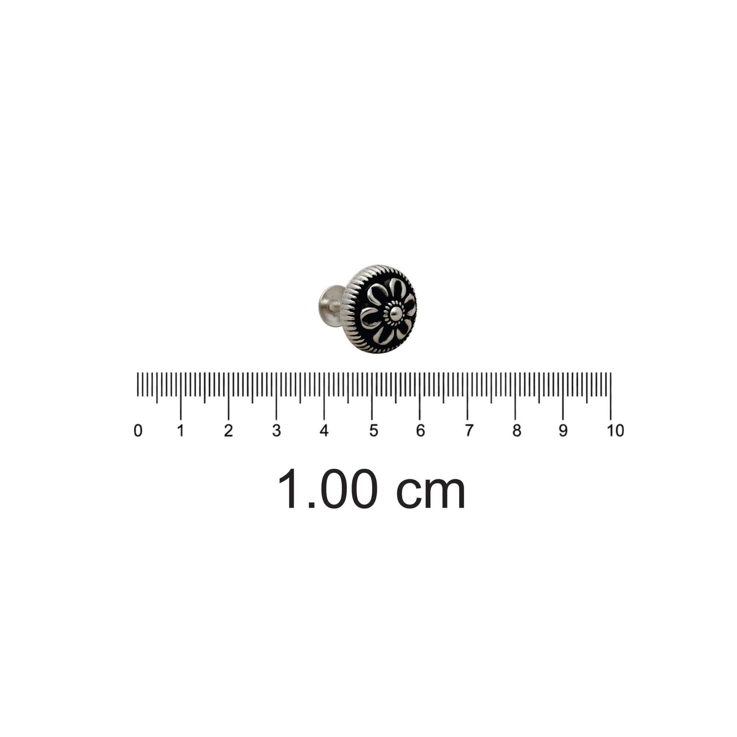 Azita 925 Sterling Silver Nose Pin for Women and Girls with Certificate of Authenticity and 925 Stamp. (Bohemian 60)