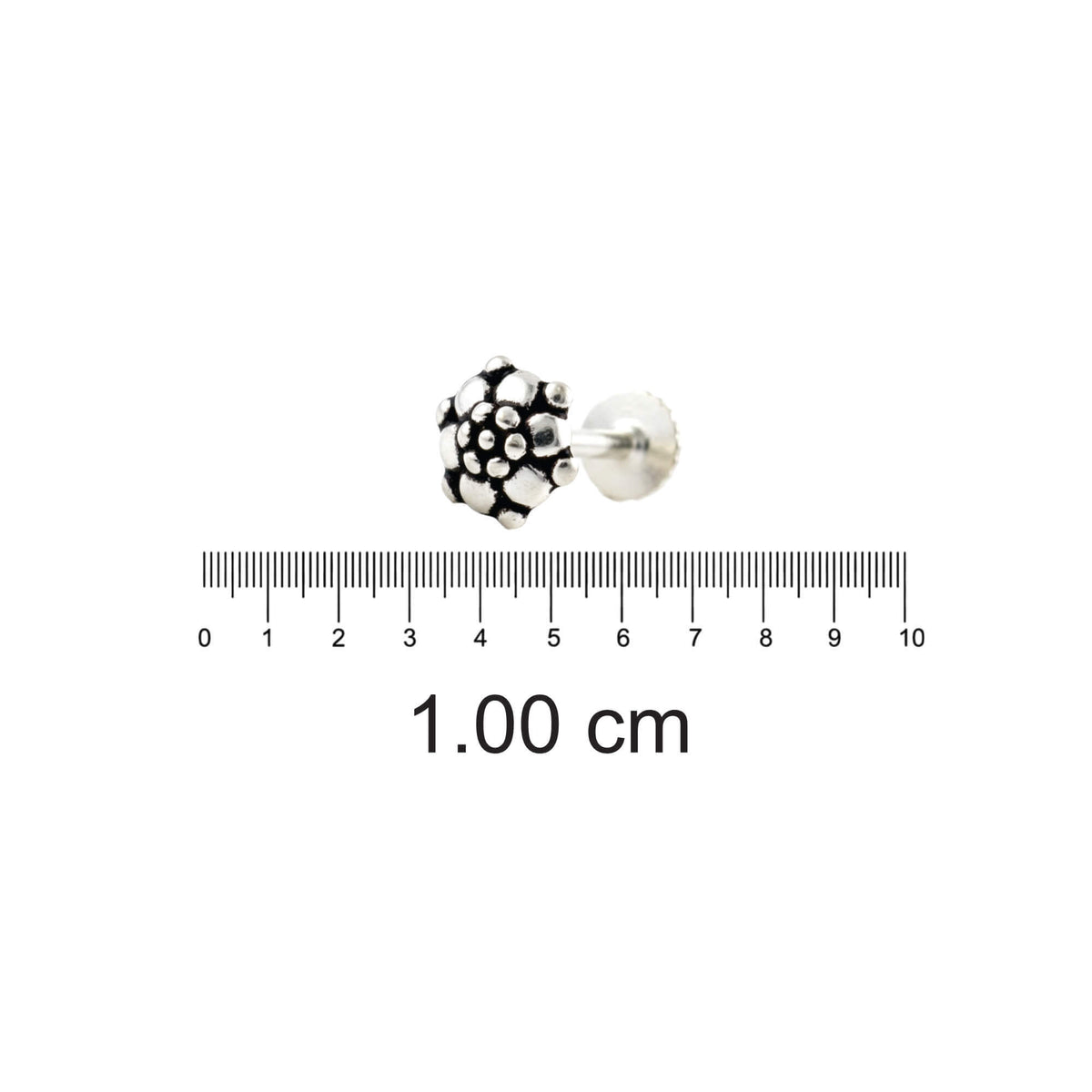 Azita 925 Sterling Silver Nose Pin for Women and Girls with Certificate of Authenticity and 925 Stamp |Style 67|