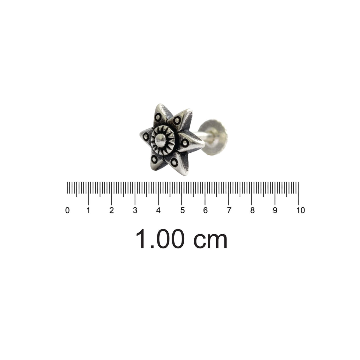 Azita 925 Sterling Silver Nose Pin for Women and Girls with Certificate of Authenticity and 925 Stamp |Style 72|