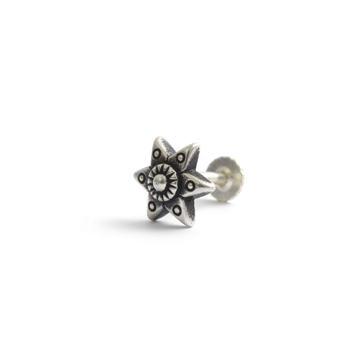 Azita 925 Sterling Silver Nose Pin for Women and Girls with Certificate of Authenticity and 925 Stamp |Style 72|