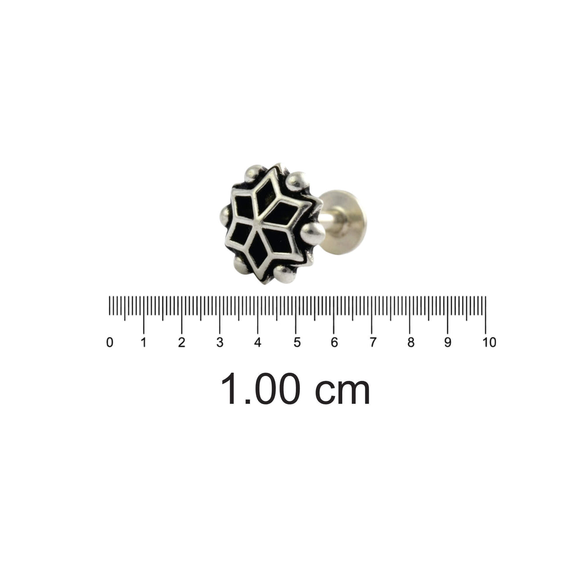 Azita 925 Sterling Silver Nose Pin for Women and Girls with Certificate of Authenticity and 925 Stamp |Style 74|