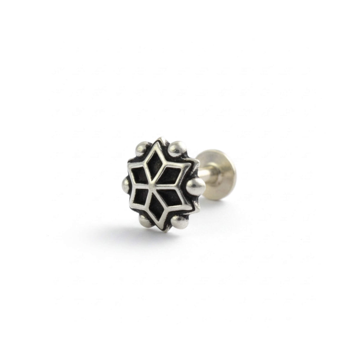 Azita 925 Sterling Silver Nose Pin for Women and Girls with Certificate of Authenticity and 925 Stamp |Style 74|