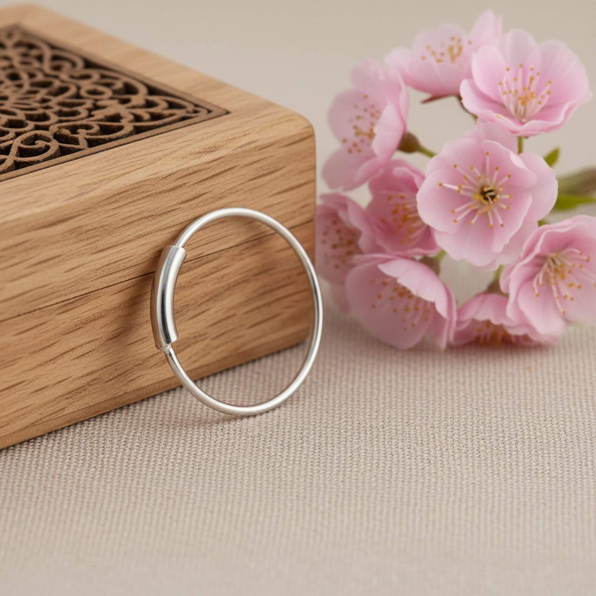 Azita 925 Sterling Silver Nose Ring for Women and Girls with Certificate of Authenticity and 925 Stamp |Style 78|