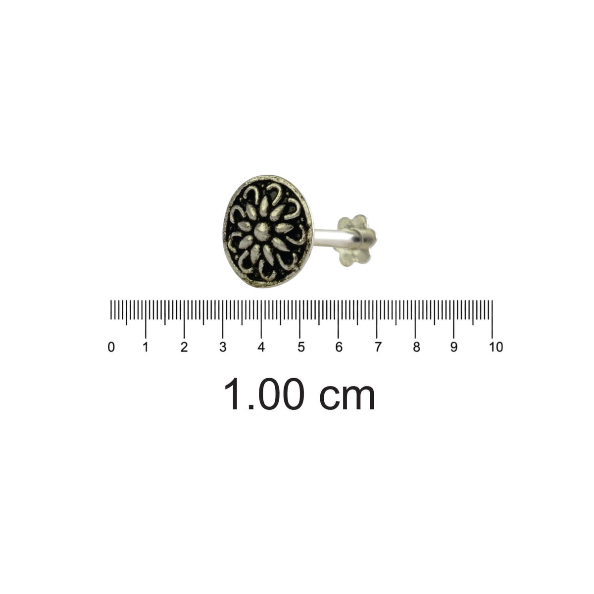 Azita 925 Sterling Silver Nose Pin for Women and Girls with Certificate of Authenticity and 925 Stamp |Style 83|