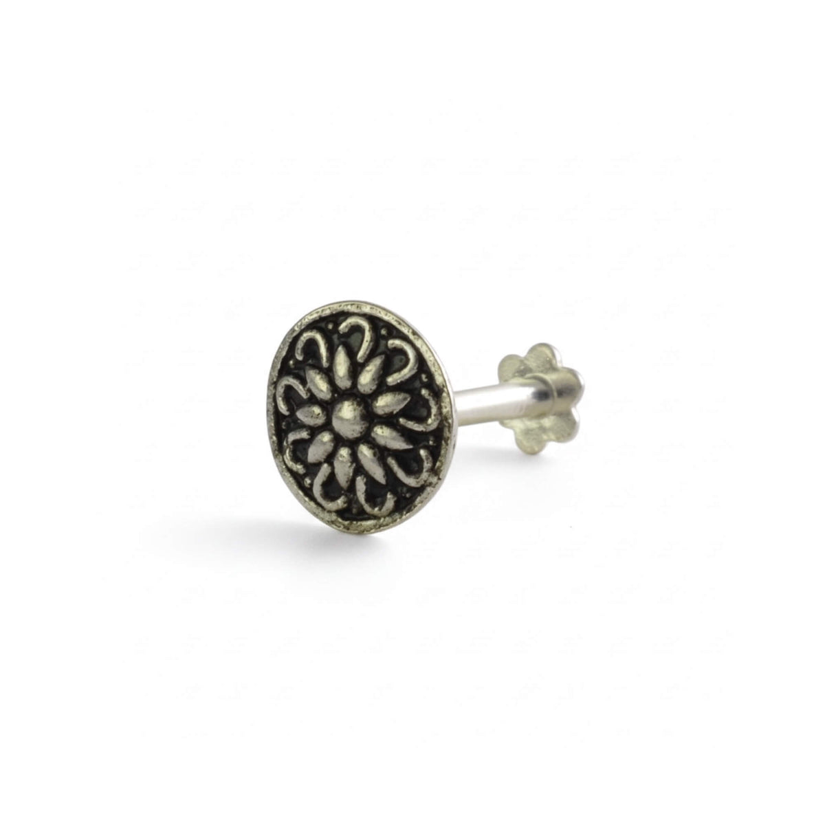 Azita 925 Sterling Silver Nose Pin for Women and Girls with Certificate of Authenticity and 925 Stamp |Style 83|