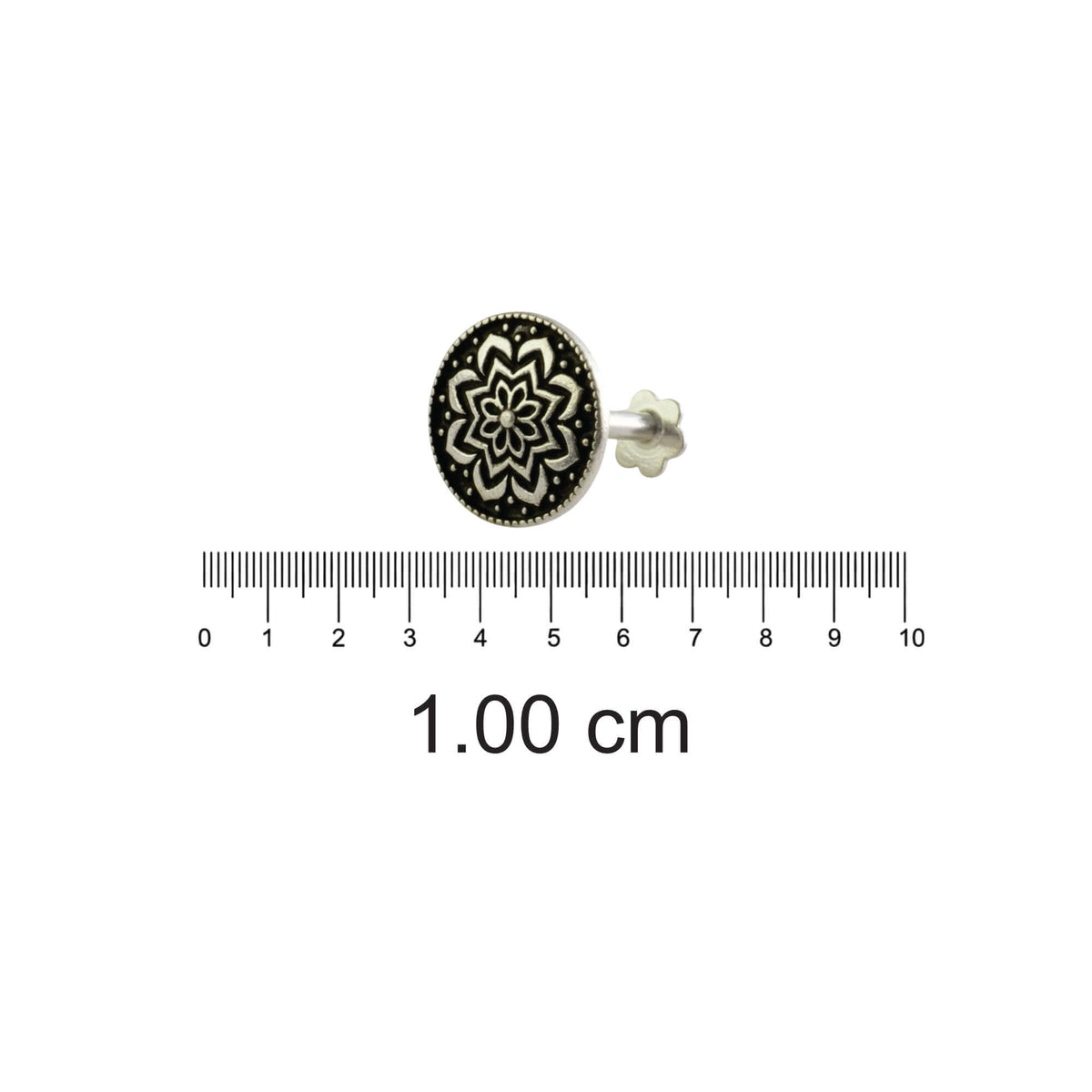Azita 925 Sterling Silver Nose Pin for Women and Girls with Certificate of Authenticity and 925 Stamp |Style 86|