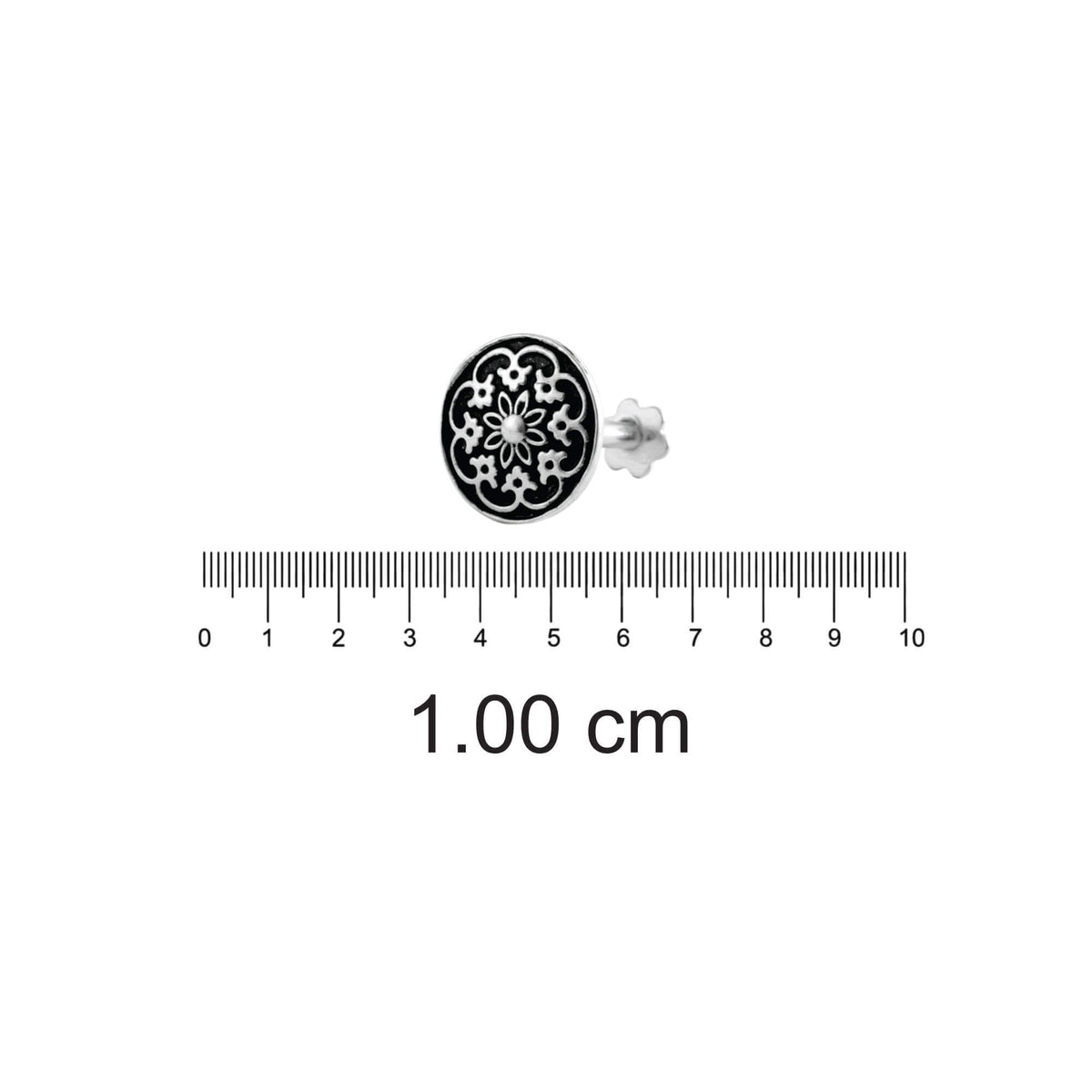 Azita 925 Sterling Silver Nose Pin for Women and Girls with Certificate of Authenticity and 925 Stamp |Style 89|