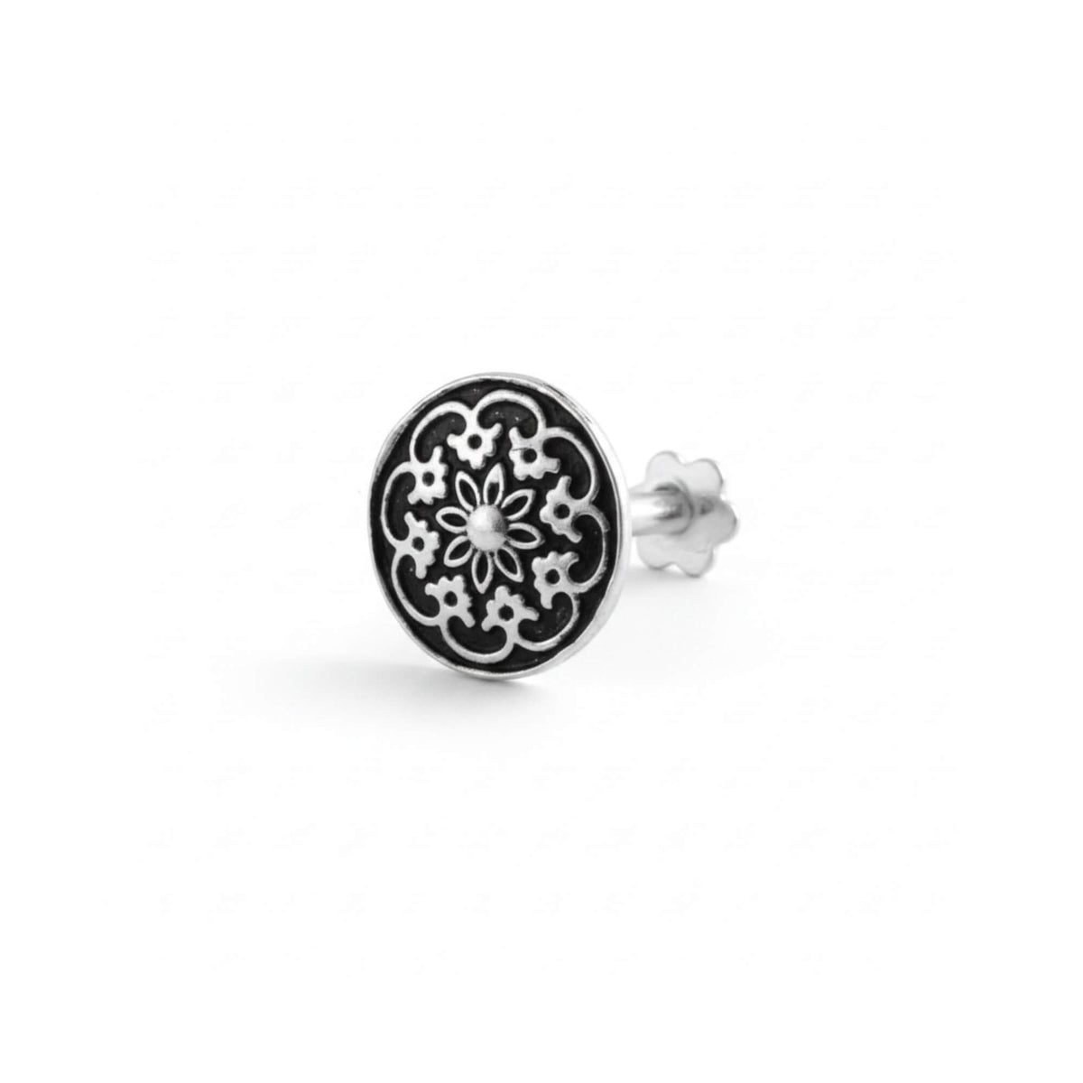 Azita 925 Sterling Silver Nose Pin for Women and Girls with Certificate of Authenticity and 925 Stamp |Style 89|