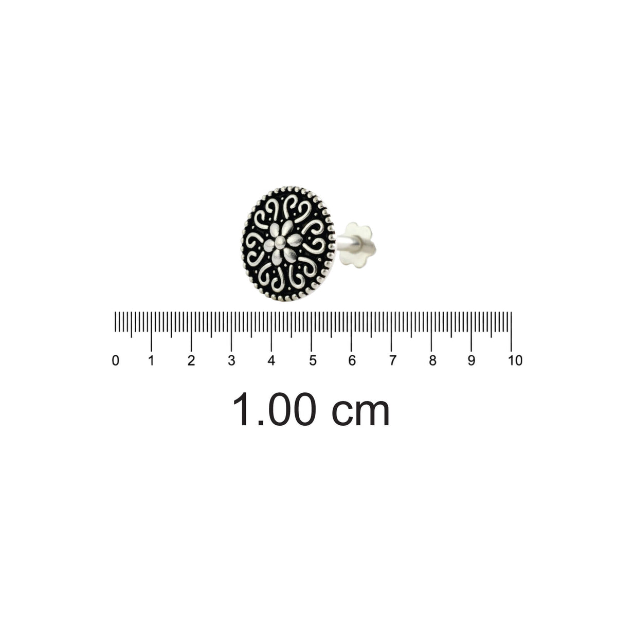 Azita 925 Sterling Silver Nose Pin for Women and Girls with Certificate of Authenticity and 925 Stamp |Style 92|