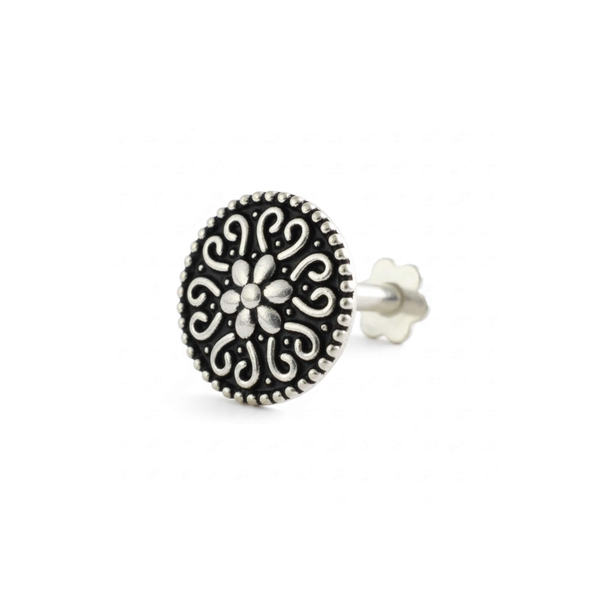 Azita 925 Sterling Silver Nose Pin for Women and Girls with Certificate of Authenticity and 925 Stamp |Style 92|