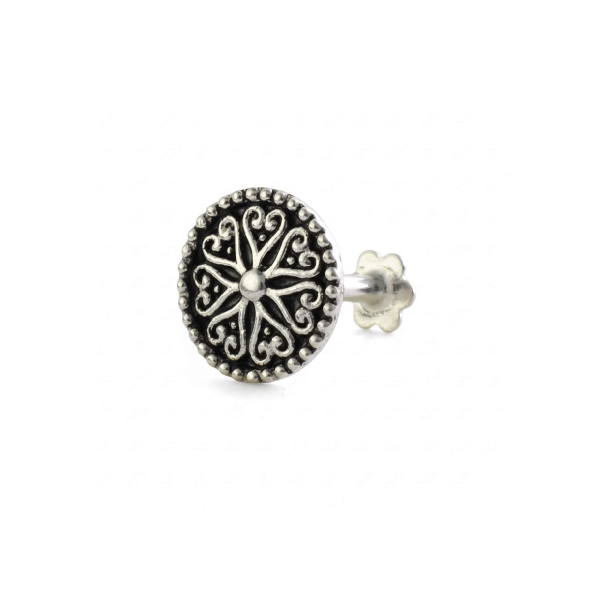 Azita 925 Sterling Silver Nose Pin for Women and Girls with Certificate of Authenticity and 925 Stamp |Style 93|