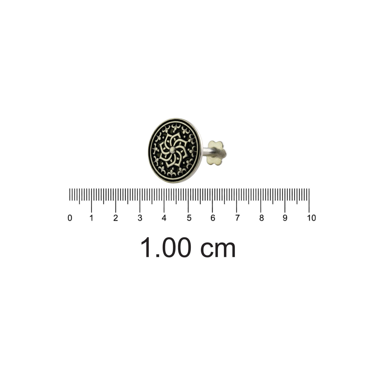 Azita 925 Sterling Silver Nose Pin for Women and Girls with Certificate of Authenticity and 925 Stamp |Style 94|