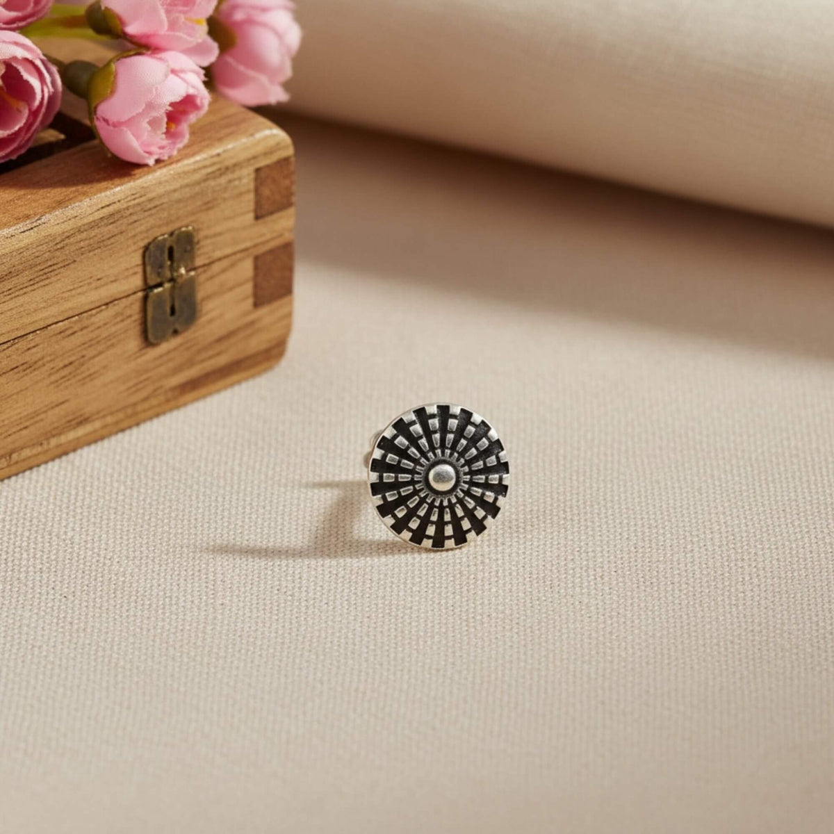 Azita 925 Sterling Silver Nose Pin for Women and Girls with Certificate of Authenticity and 925 Stamp |Style 95|