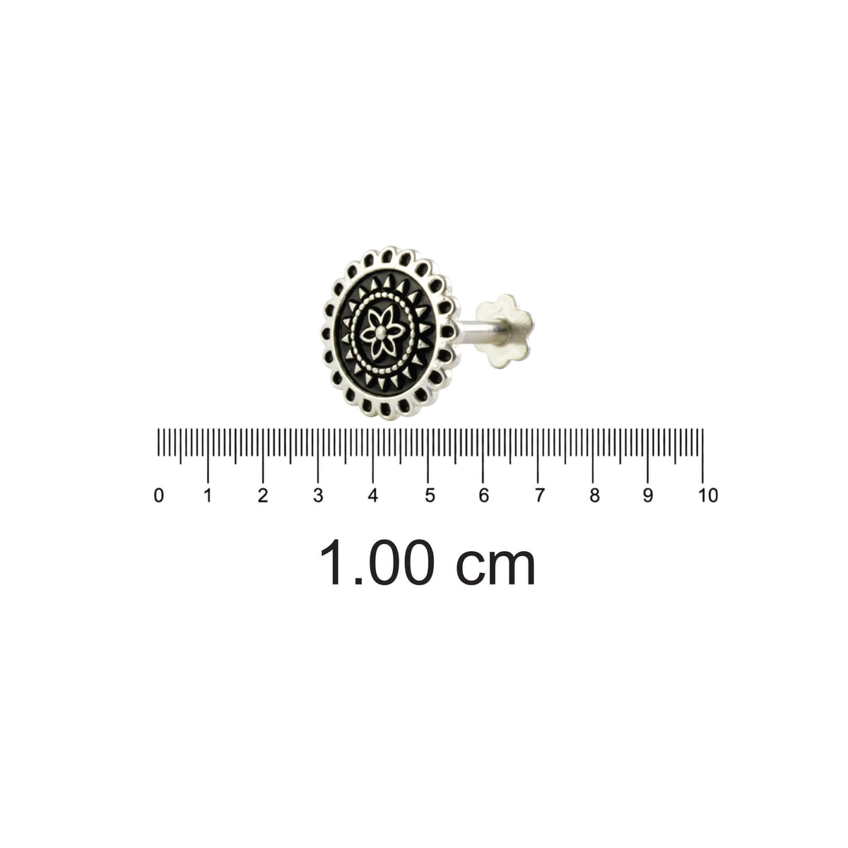 Azita 925 Sterling Silver Nose Pin for Women and Girls with Certificate of Authenticity and 925 Stamp |Style 96|