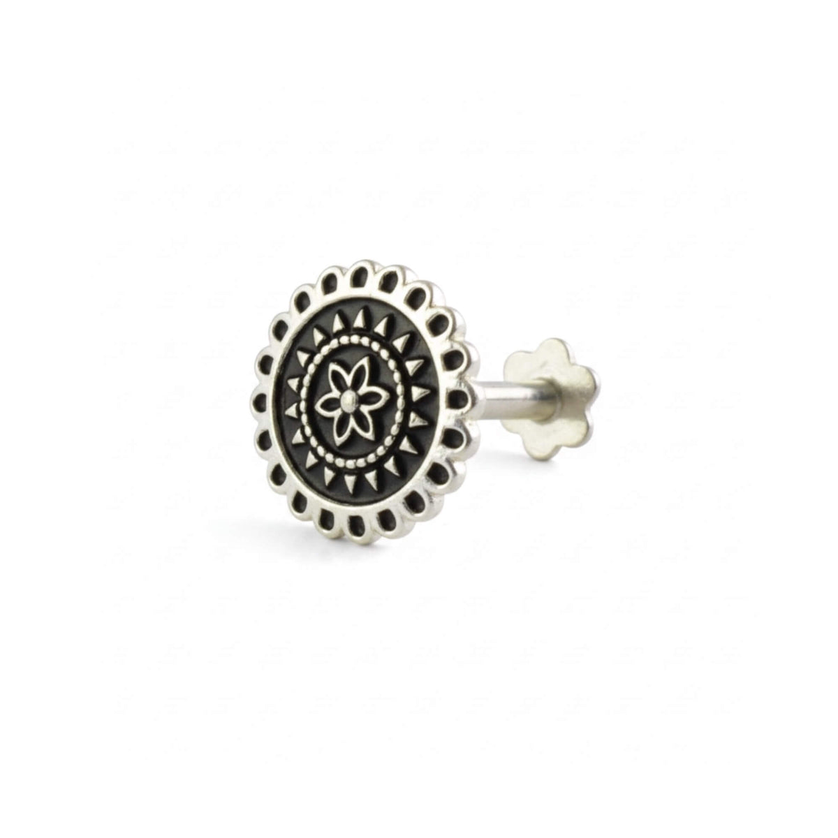 Azita 925 Sterling Silver Nose Pin for Women and Girls with Certificate of Authenticity and 925 Stamp |Style 96|