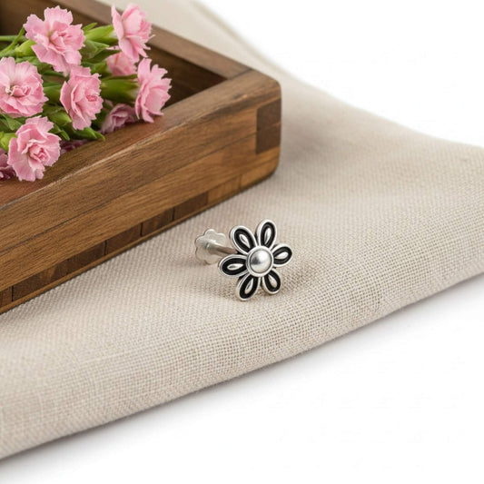 Azita 925 Sterling Silver Nose Pin for Women and Girls with Certificate of Authenticity and 925 Stamp |Style 97|