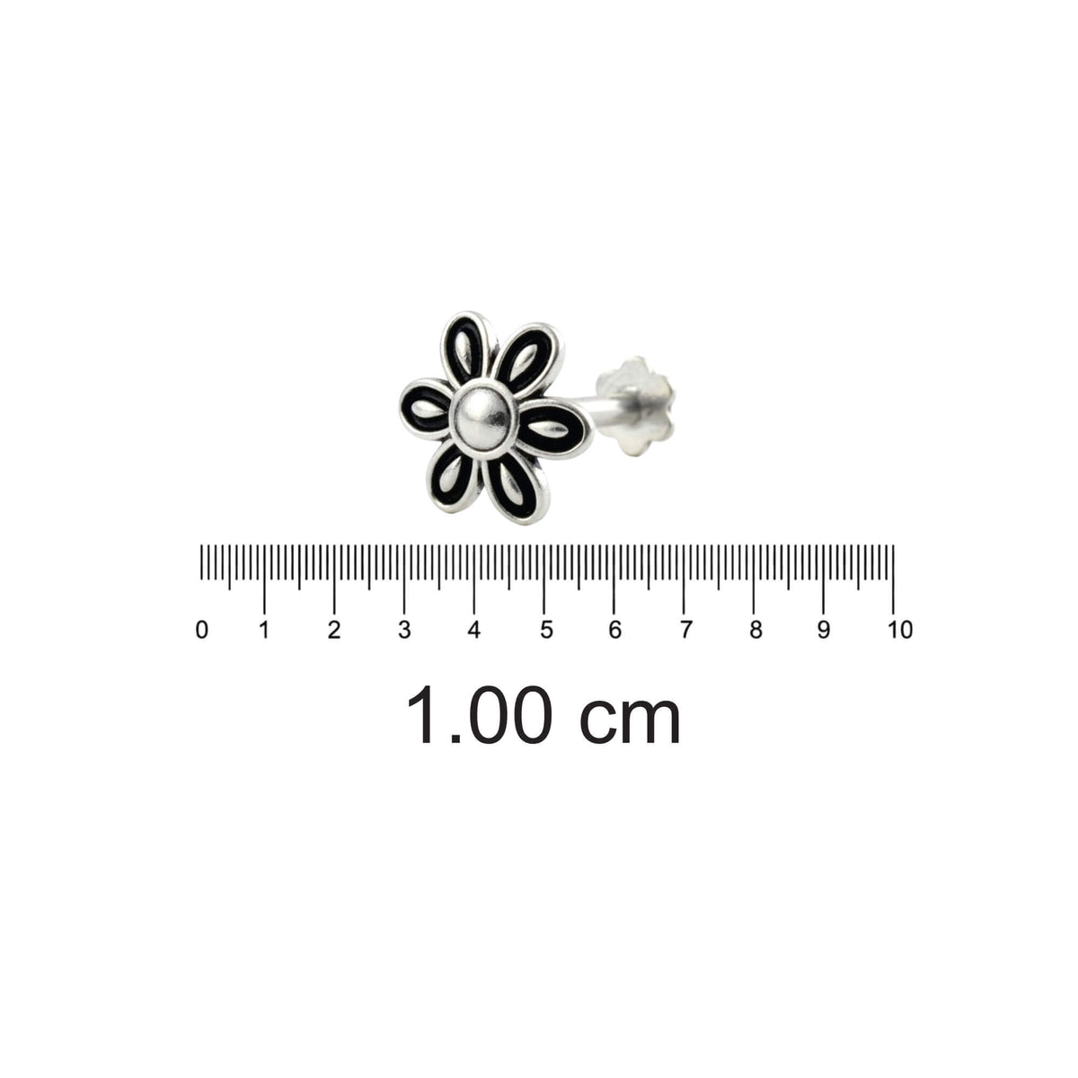 Azita 925 Sterling Silver Nose Pin for Women and Girls with Certificate of Authenticity and 925 Stamp |Style 97|