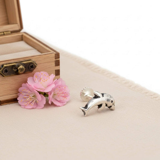 Azita 925 Sterling Silver Women Nose pins with Certificate of Authenticity and Hallmark. (Bohemian 1)