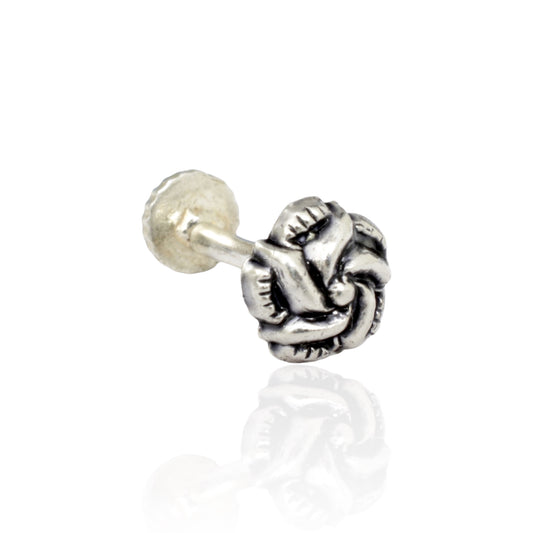 Azita 925 Sterling Silver Women Nose Pin with Certificate of Authenticity and Hallmark. (Bohemian 2)
