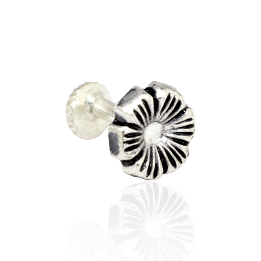 Azita 925 Sterling Silver Women Nose Pin with Certificate of Authenticity and Hallmark. (Bohemian 3)