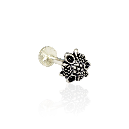 Azita 925 Sterling Silver Women Nose Pin with Certificate of Authenticity and Hallmark. (Bohemian 5)