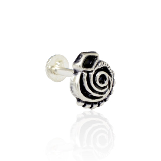 Azita 925 Sterling Silver Women Nose Pin with Certificate of Authenticity and Hallmark. (Bohemian 8)