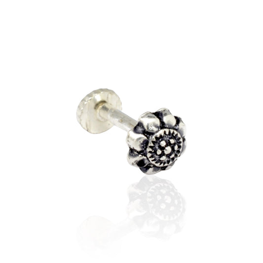 Azita 925 Sterling Silver Women Nose Pin with Certificate of Authenticity and Hallmark. (Bohemian 13)