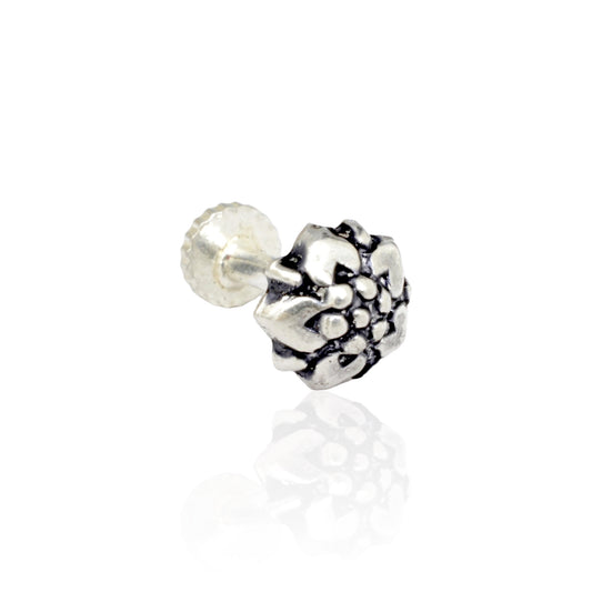 Azita 925 Sterling Silver Women Nose Pin with Certificate of Authenticity and Hallmark. (Bohemian 17)