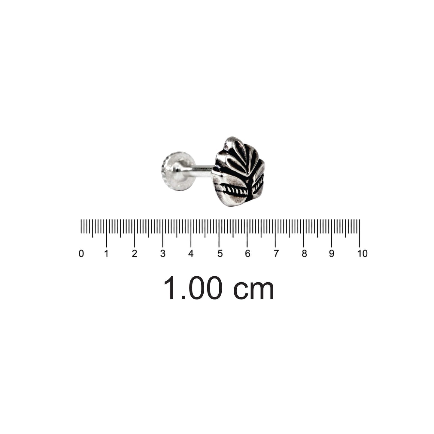 Azita 925 Sterling Silver Women Nose Pin with Certificate of Authenticity and Hallmark. (Bohemian 26)