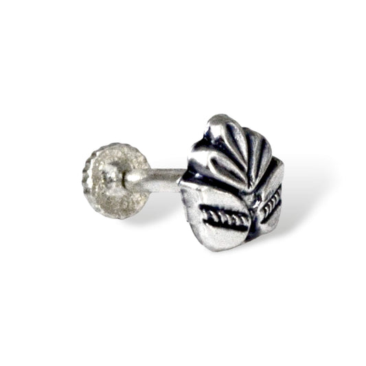 Azita 925 Sterling Silver Women Nose Pin with Certificate of Authenticity and Hallmark. (Bohemian 26)